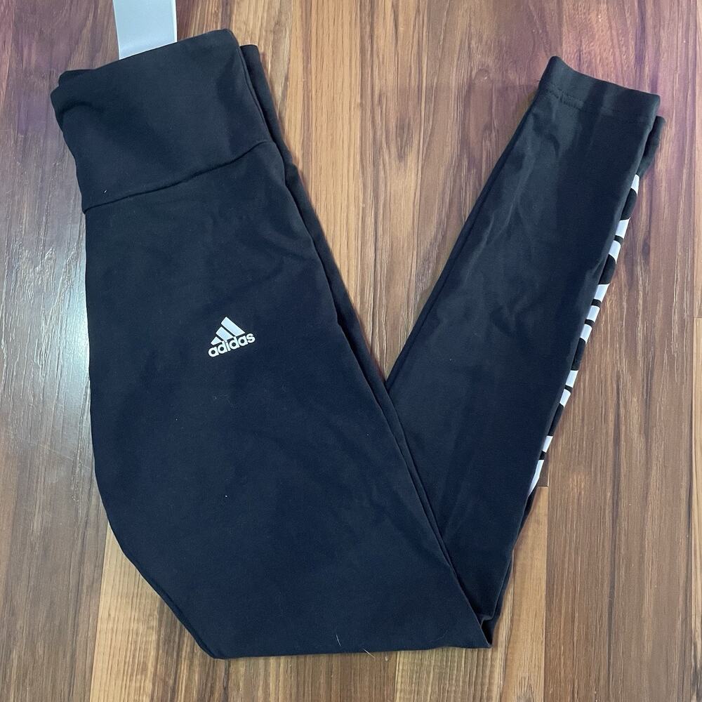 Adidas Women's XS Loungewear Essentials High-Waisted Logo Leggings Black GL0633‎